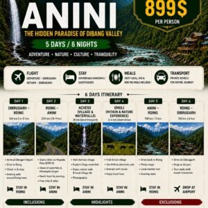 Anini Dibang Valley Tour 5 Nights / 6 Days